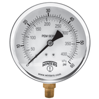 Winters Instruments Economy Pressure Gauge, PEM/PEM-LF